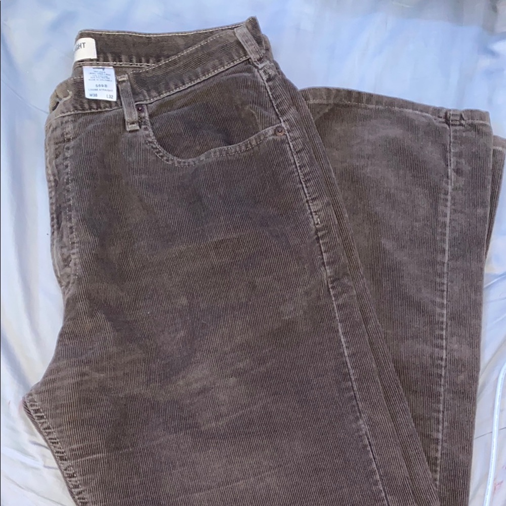 Levi's 569 Brown Corduroy Jeans